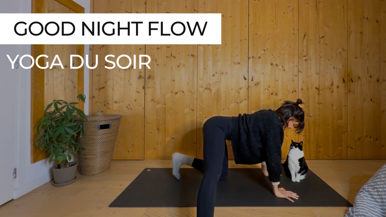 Séance de yoga du soir, flow lent et apaisant pour se détendre avant de dormir