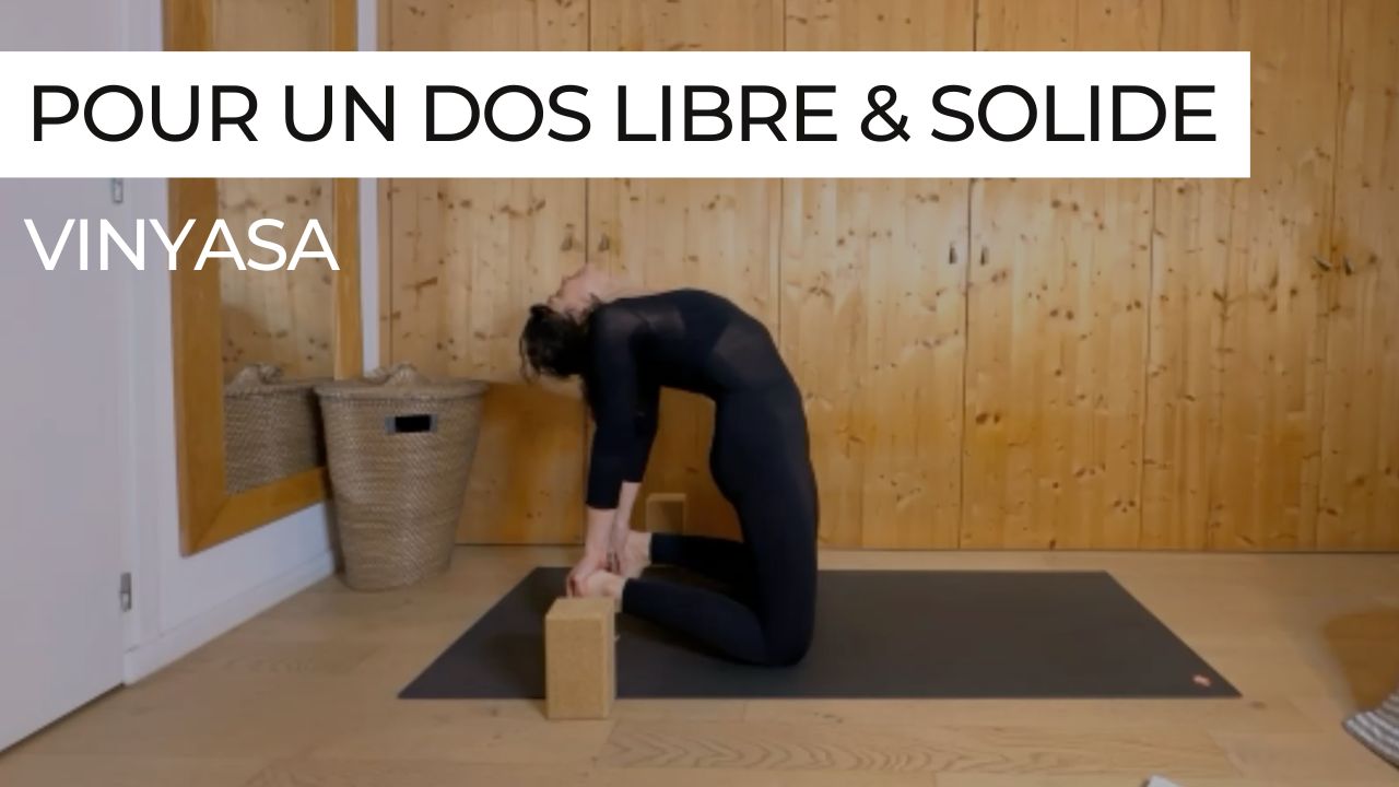 Flow de vinyasa pour renforcer le dos et améliorer la mobilité de la colonne, transitions fluides et centre engagé
