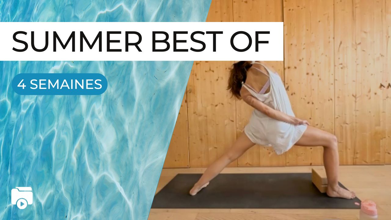 Marie en posture de yoga, vignette du programme "Summer Best Of"